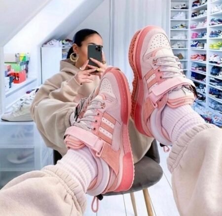 Adidas Bad Bunny Pink Fuzzy with all Accessories For Girls - 2