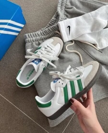 Adidas Samba OG White Green For Girls