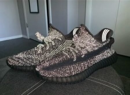 Adidias Yeezy 350 Full Black Reflective Semi UA Quality For Mens