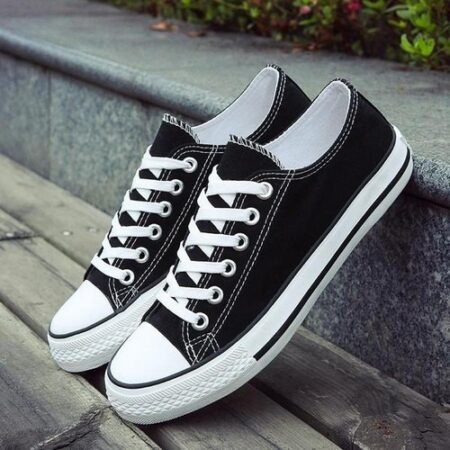 Converse All Star Black White Low for Girls