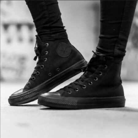 Converse All Star Full Black Long For Girls