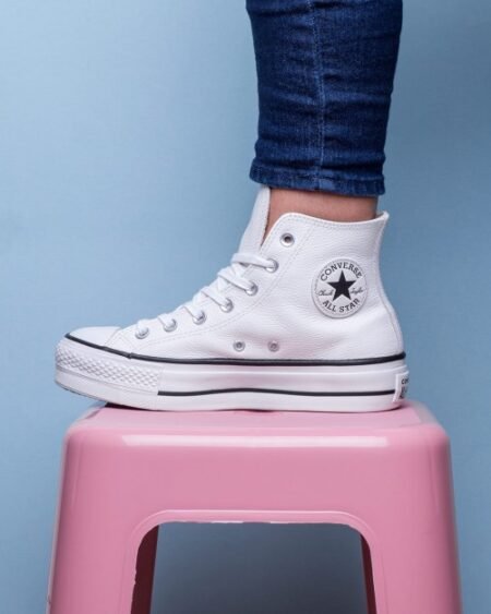 Converse All Star High Heels White Long for Girls
