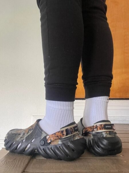 Crocs Realtree Edge Echo Bone Clogs Black