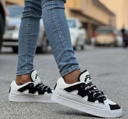 Fila Running Shoes For Mens White Black