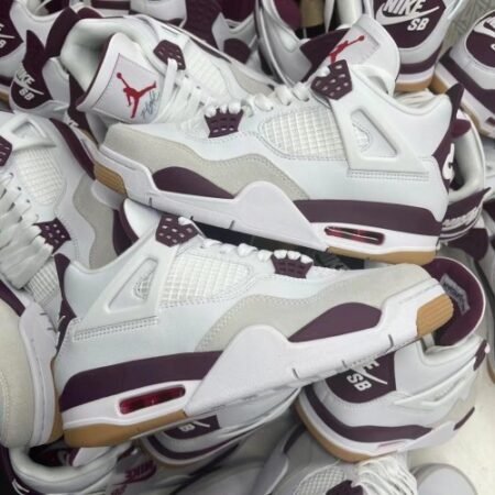 Jordan Retro 4 Fantasy Purple Semi UA Sneakers For Mens