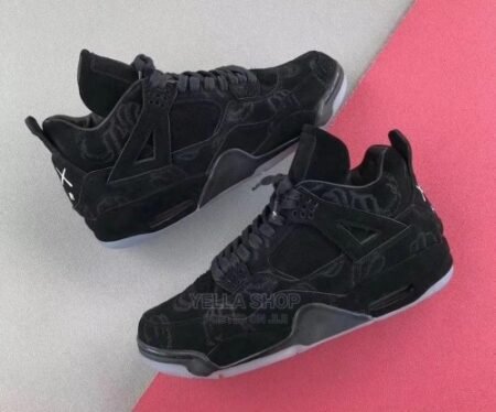 Jordan Retro 4 Kaws Reflective Black