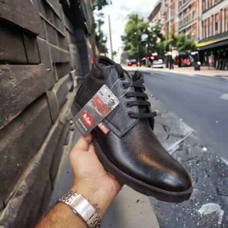 Lee Cooper leather Casual Boots for mens Black