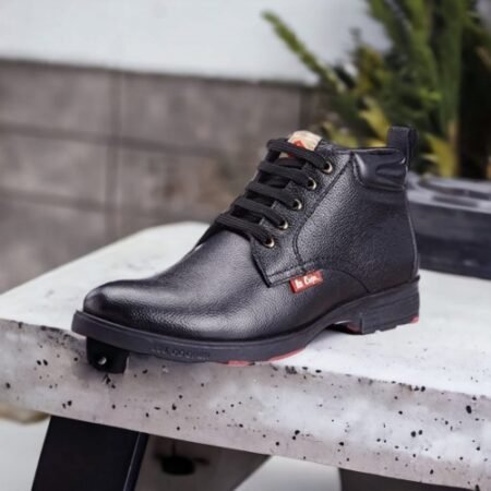 Lee Cooper leather Casual Boots for mens Black