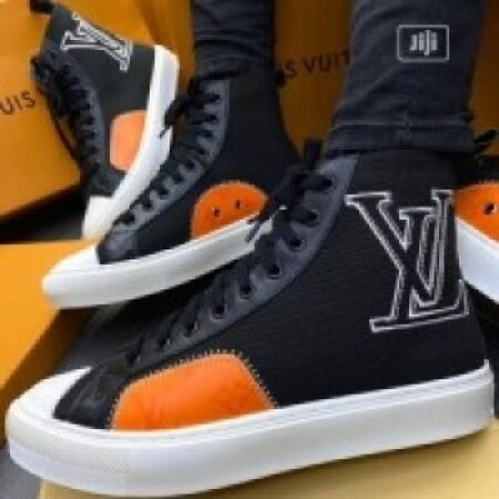 Louis Vuitton Long Black Orange Tatoo Sneaker Boot