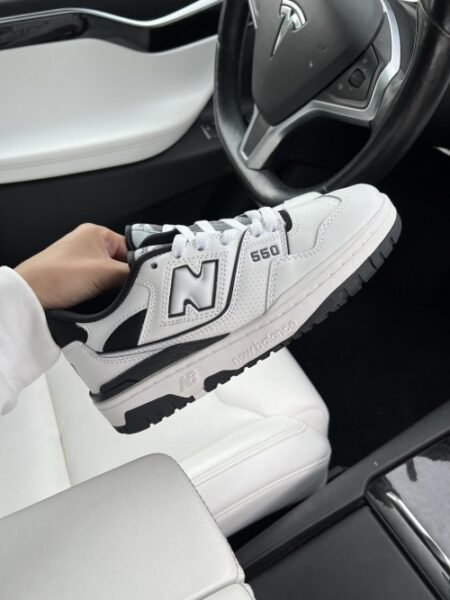 New Balance 550 White Black Heavy Quality Sneakers For Mens