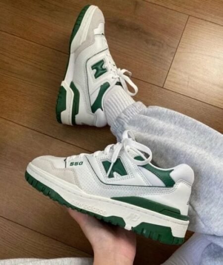 New Balance 550 White Green For Girls