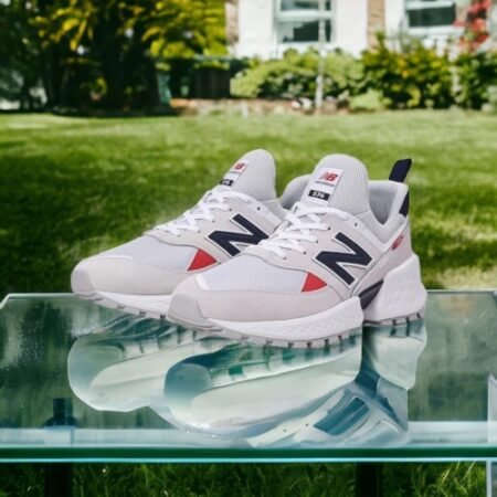 New Balance MS574 Reflective White Blue