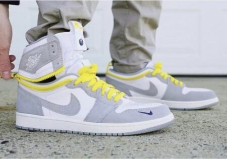 Nike Air Jordan 1 Switch Grey with (Extra lace kit inside)