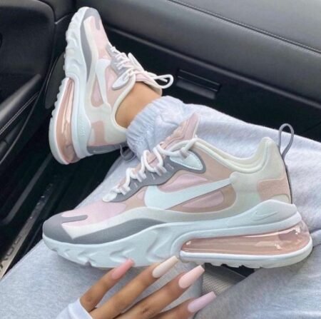 Nike Air Max 270 React Pink White For Womens