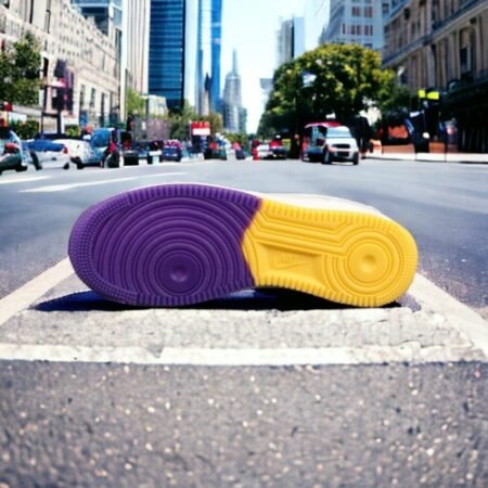 Nike Airforce 1 07 low white purple yellow