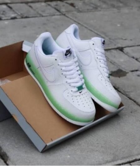 Nike Airforce 1 White Volt Full heavy Leather Quality