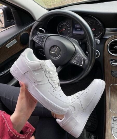 Nike Airforce Girls Leather White