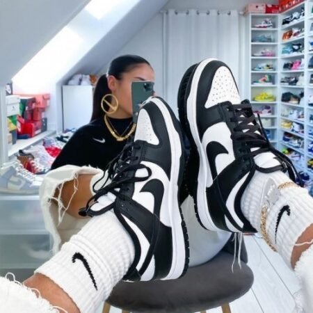 Nike Dunk Low Panda Black White For Girls