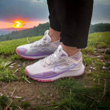 Nike Pegasus Trail 4 Gore Tex Running Shoes For Girls Purple Pink