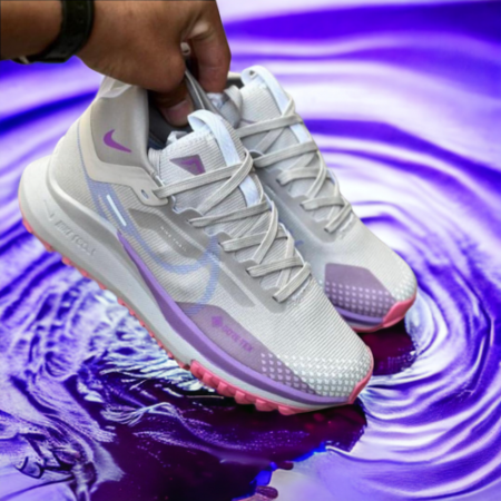 Nike Pegasus Trail 4 Gore Tex Running Shoes For Girls Purple Pink