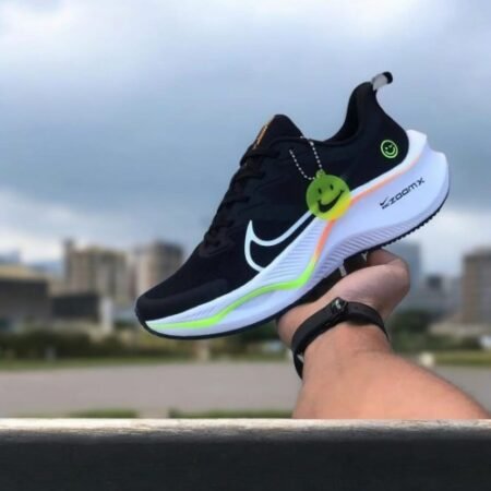 Nike Zoom X Smiley Black White Mix Running Shoes For Mens