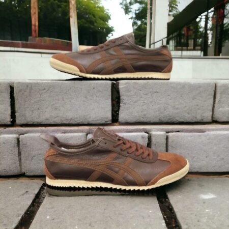 Onitsuka Tiger Mexico 66 Deluxe First Leather Brown For Mens