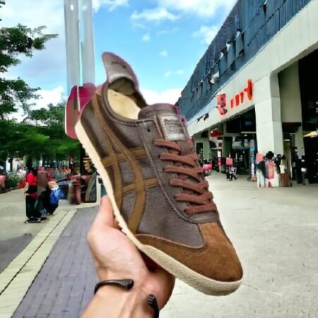 Onitsuka Tiger Mexico 66 Deluxe First Leather Brown For Mens