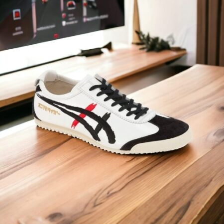 Onitsuka Tiger Mexico 66 Deluxe Kabuki Nippon First Leather White Black Red For Mens