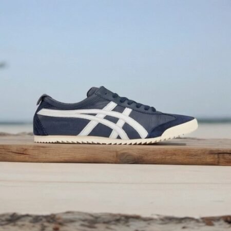 Onitsuka Tiger Mexico 66 Deluxe Nippon First Leather Navy Blue For Mens