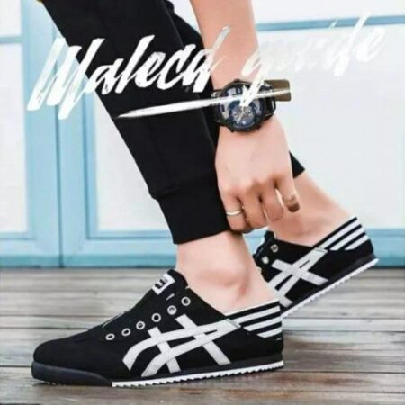 Onitsuka Tiger Mexico 66 Slipon Black White Sneakers For Mens
