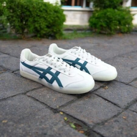 Onitsuka Tiger Tokuten Canvas White Green Sneakers For Mens