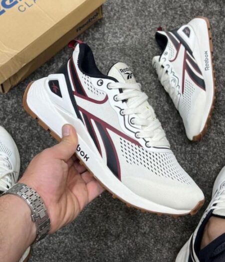 Reebok Fusium Run 20 White Running Shoes Spike Sole