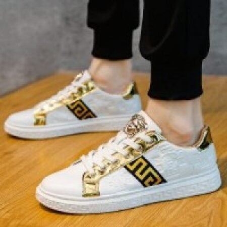 Versace Embossh Print white gold